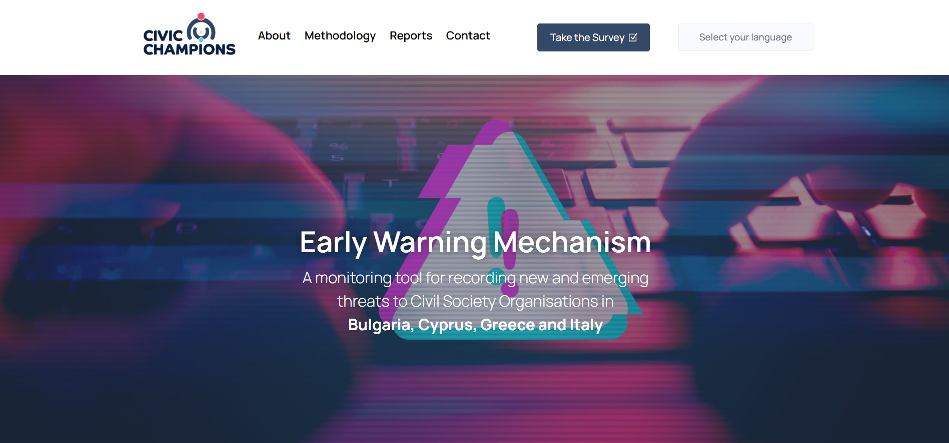 Early Warning Mechanism platform preview